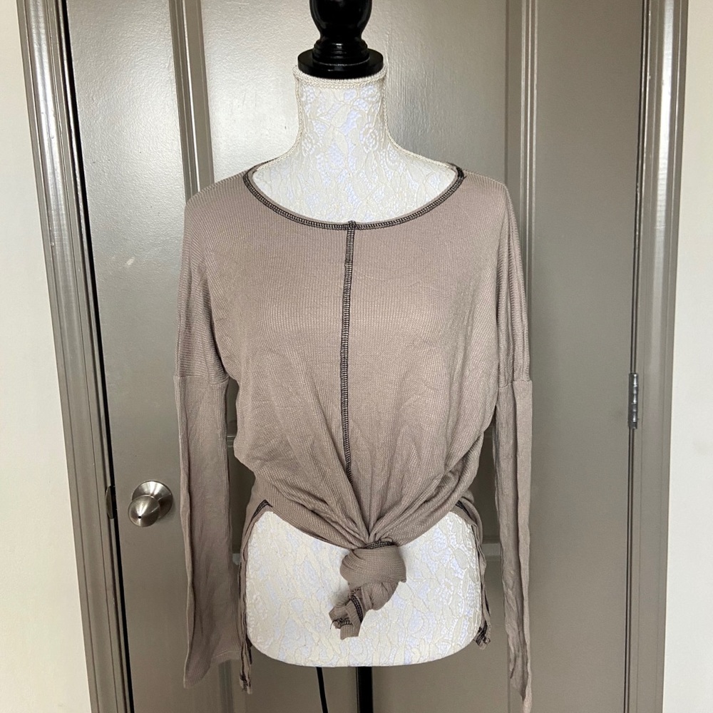 Free People- Charcoal soft Night Shirt